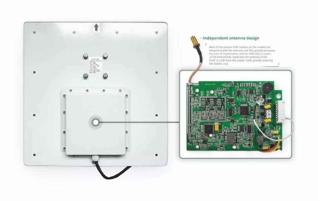 Düşük Radyasyon Değeri UHF Uzun Menzilli Okuyucu 15m Bulma Menzili Park Yönetimi İçin 2