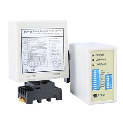 Güçlendirilmiş güvenlik ile çift döngü araç dedektörü Anti-Crosstalk Interference Relay Çıkış Hata Relay Brüt Ağırlık 300 G