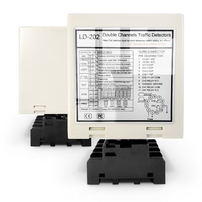 AGV Güvenlik Çarpışma Önleme için Relay Çıktı Varlık Relay Çift Kanallı Detektör Gerçek Zamanlı LED Tanısı Güçlü